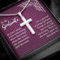 To My Wife - Artisan Cross Necklace